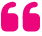 pink quotation mark icon